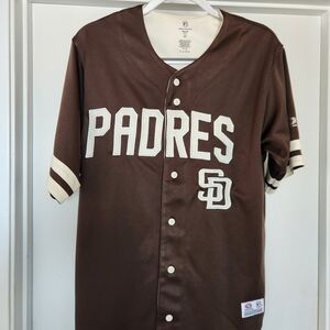 True Fan San Diego Padres Brown Jersey with White Logo, M